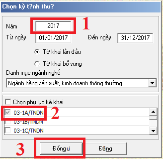 Quyết toán thuế TNDN 2017 Quyết toán thuế TNDN 2017