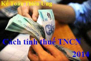 hướng dẫn cách tính thuế thu nhập cá nhân cách tính thuế thu nhập cá nhân
