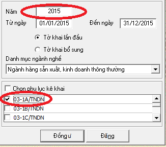 chọn năm thực hiện quyết toán thuế TNDN chọn năm thực hiện quyết toán thuế TNDN