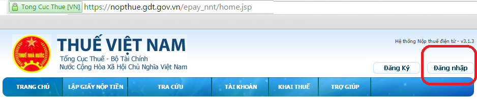 website nộp thuế điện tử