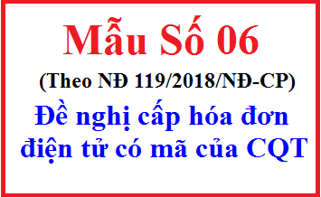 Mẫu số 06 theo nghị định 119/2018/NĐ-CP