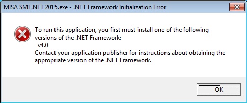 Nỗi net framework khi cài misa